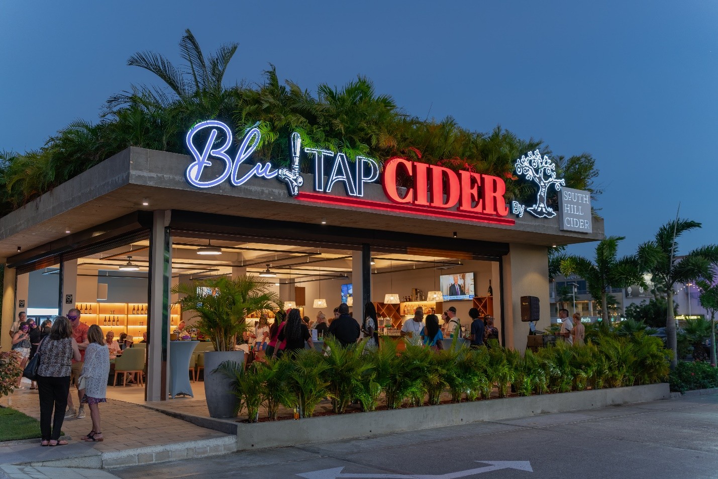 Blu Tap Cider Exterior at Radisson Blu Aruba